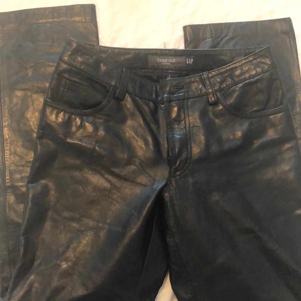 Vintage Gap genuine leather jeans